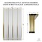 Anzzi 56 in. x 33 in. Accordion-Style Framed Matte Black & Brushed Gold Bathtub Shower Door SD-AZ16-01MBBG - alternate 2